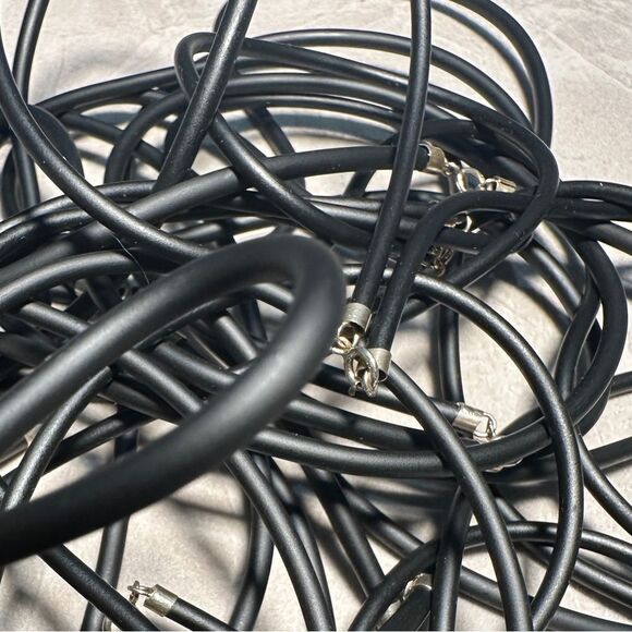 23" Black Cord Necklace - Unisex | 925 Silver
Clasp Minimalist Great for Men - Picture 17 of 17